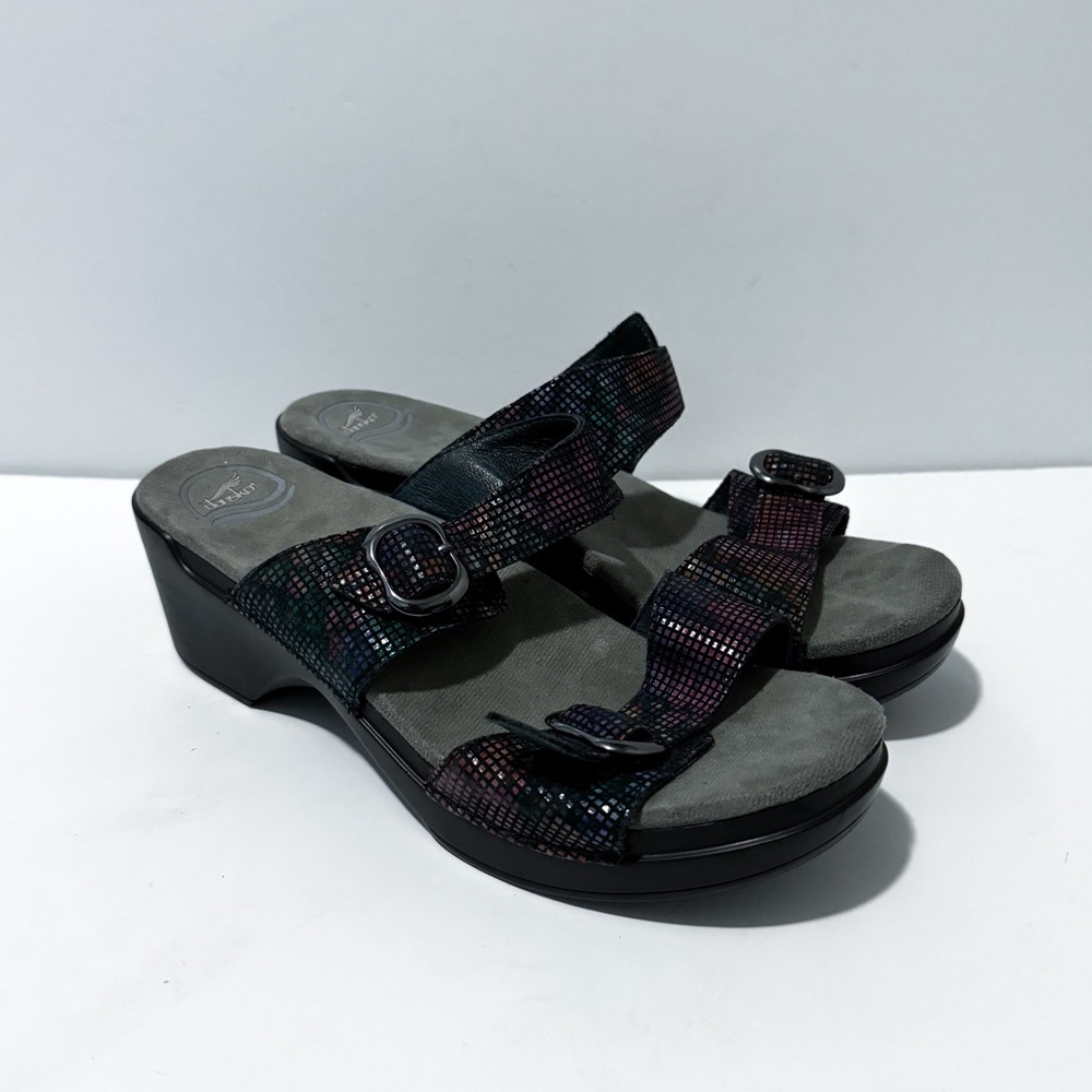 Dansko Sophie Iridescent Strap Low Heel Sandals